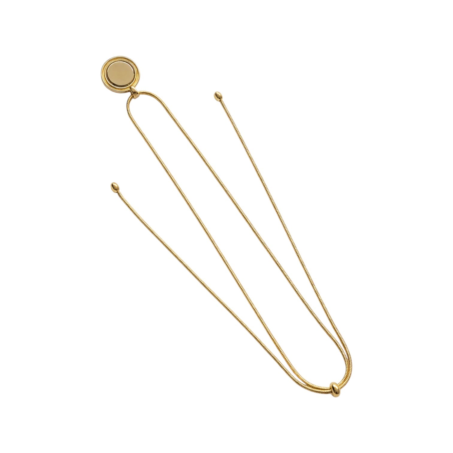 goudkleurige magneetketting met verstelbare lengte, geschikt voor verwisselbare Fashionclip broches