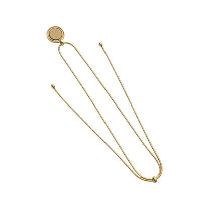 goudkleurige magneetketting met verstelbare lengte, geschikt voor verwisselbare Fashionclip broches