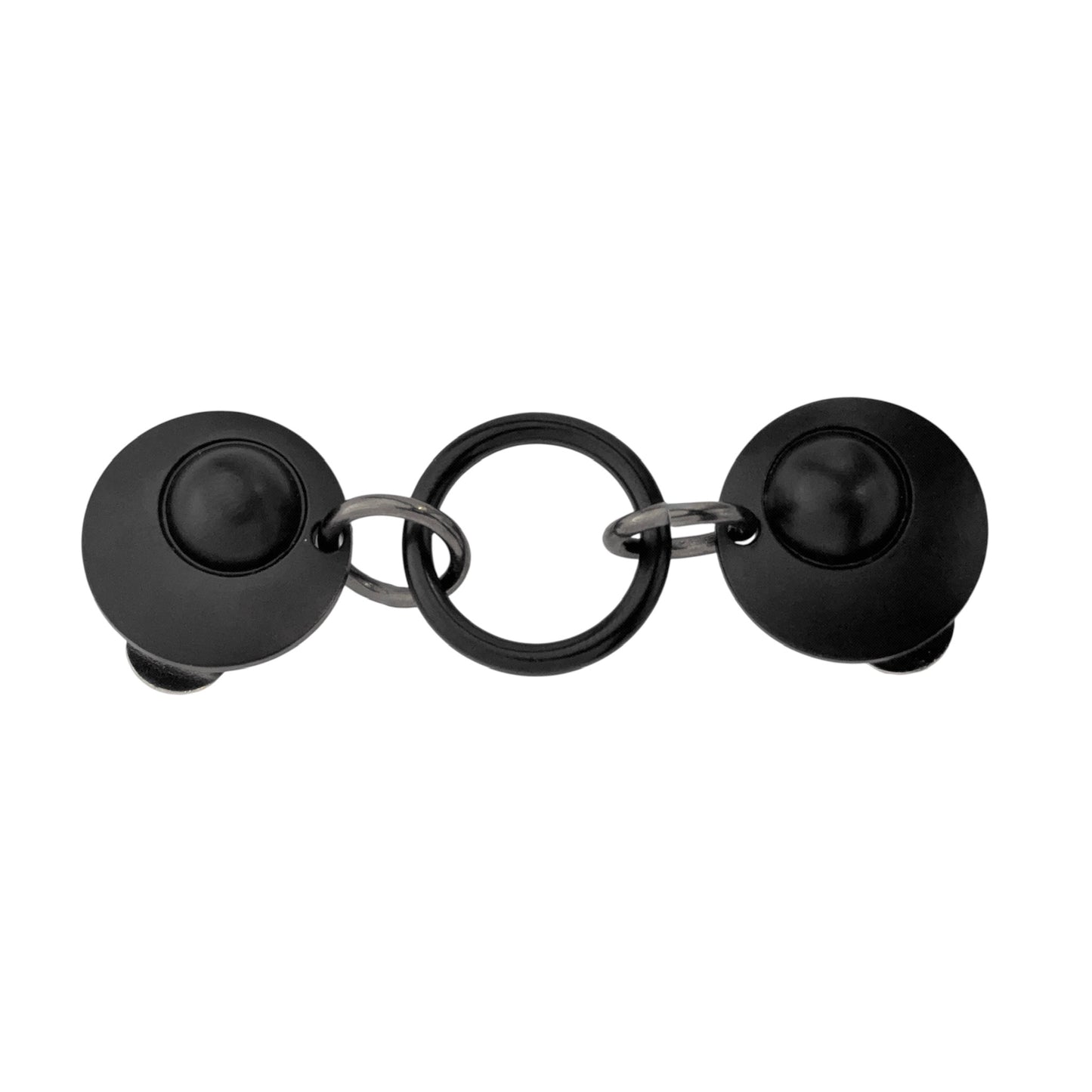 The Round, Zwart (Mat) - Vestsluiting