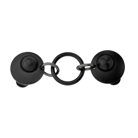 The Round, Zwart (Mat) - Vestsluiting