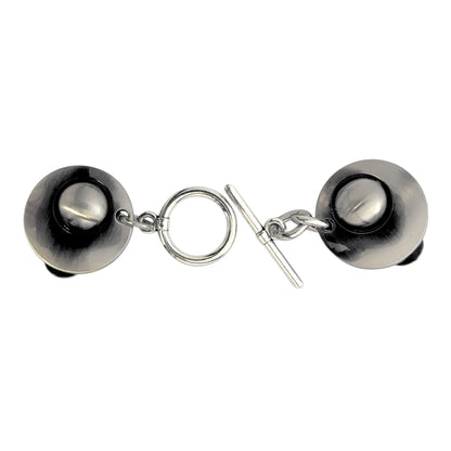 Houtje Touwtje, Zilver - T-Bar Vestsluiting