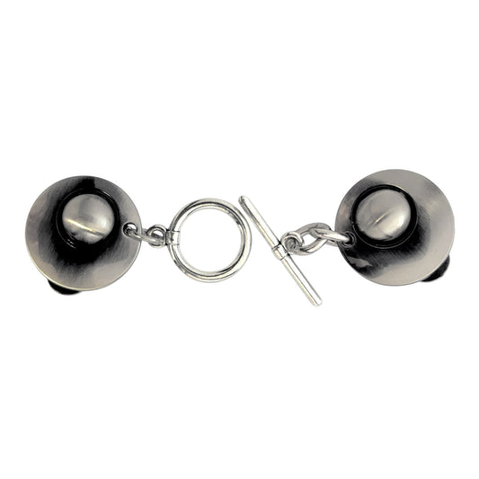 Houtje Touwtje, Zilver - T-Bar Vestsluiting