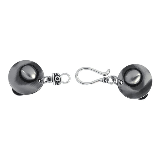 Vestsluiting haak en oog zilver met zilverkleurige clips en elegante haaksluiting, praktische Fashionclip voor het sluiten van vesten.